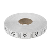 Roll Tickets - Star - White In Bulk